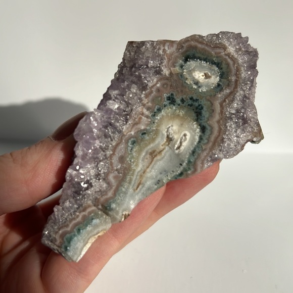 Amethyst Stalactite Uruguay Crystal Crystalline Structure Raw Mineral - Picture 3 of 12